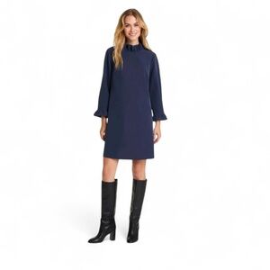 Draper James Navy Long Sleeve Dress